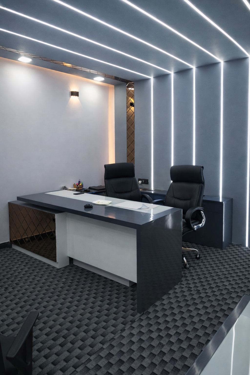 Modern Office with LED Panel Walls