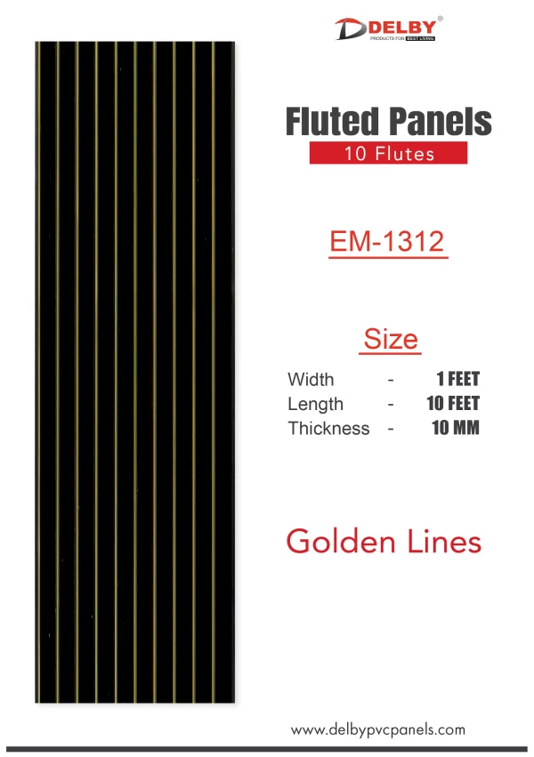 Eco Fluted Golden Line Series