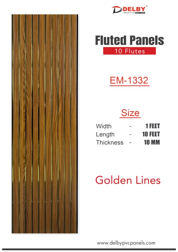 Eco Fluted Golden Line Series